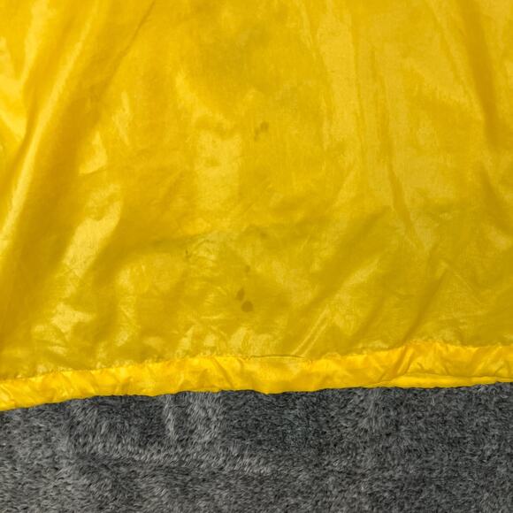 Gap Rain Gear Jacket Mens Medium Yellow Loud Vintage Pullover Pocket Stained - Picture 7 of 11